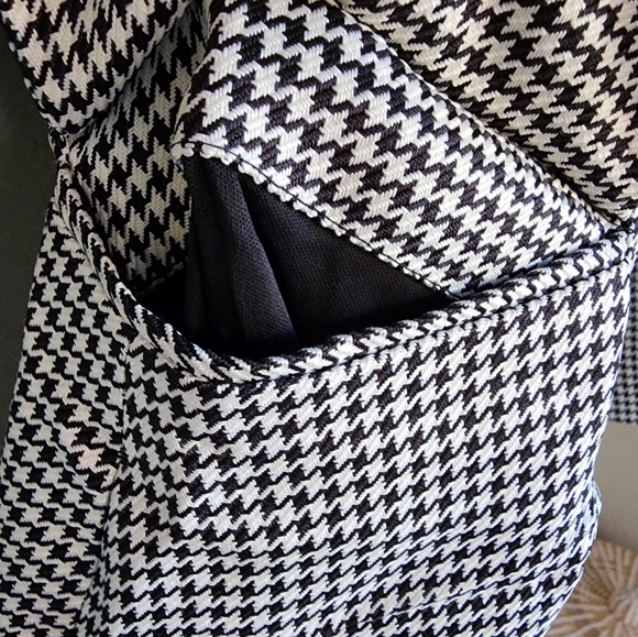 Jason Wu HoundstoothV-Neck Blazer Dress Long-Sleeve NWT Size M - Picture 5 of 11